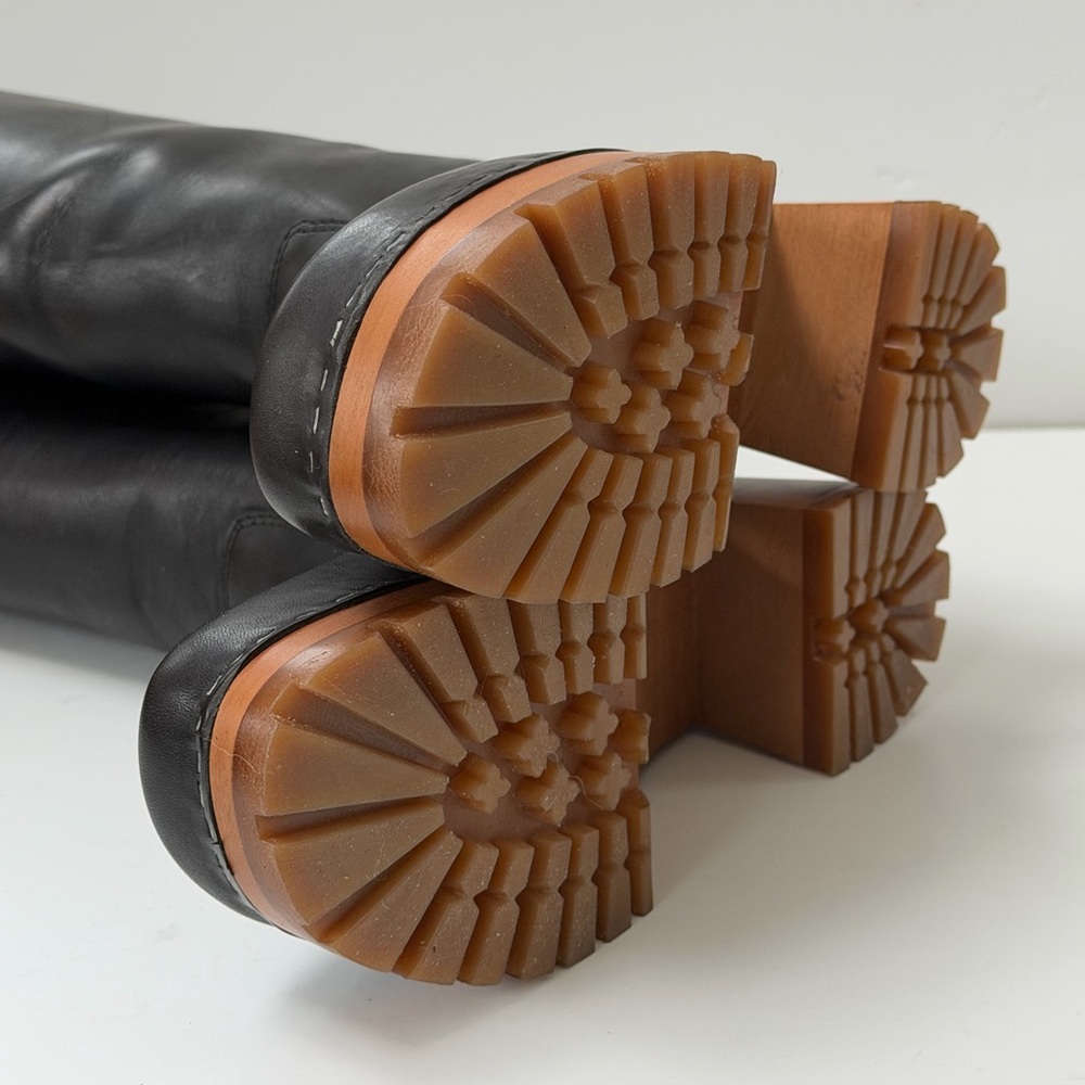 Swedish Hasbeens Black Heeled Boots NIB - Picture 7 of 9